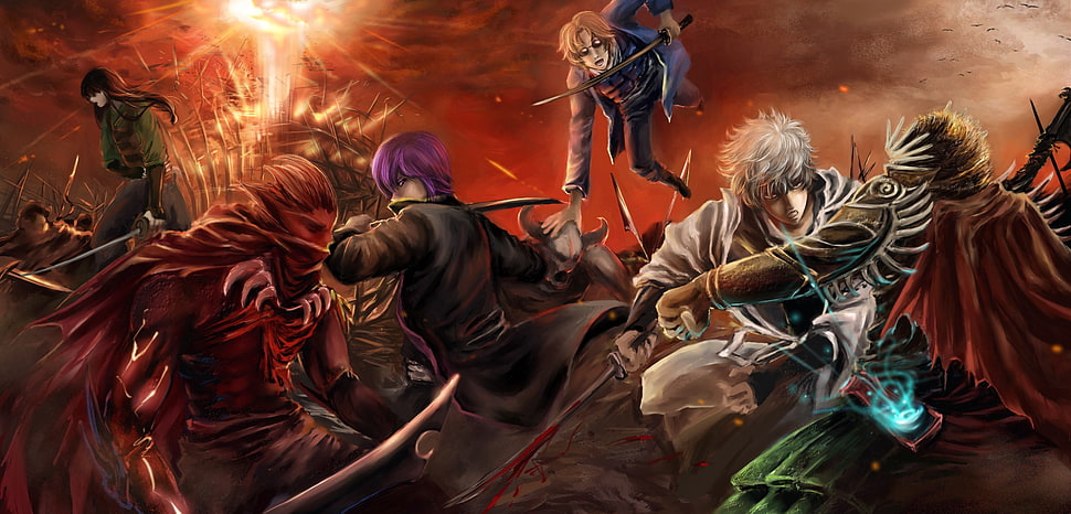 anime character graphic wallpaper, Gintama HD wallpaper