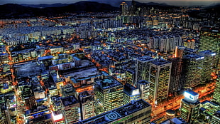 concrete city buildings, cityscape, city, HDR, building