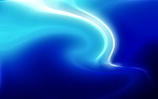 teal and blue light digital wallpaper