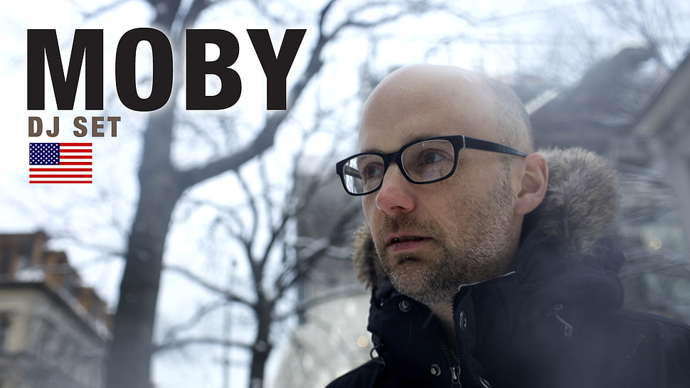 Moby DJ Set man with eyeglasses photo HD wallpaper