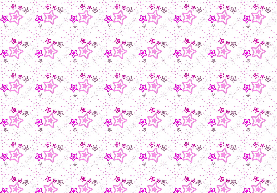 photo of pink star illustration HD wallpaper