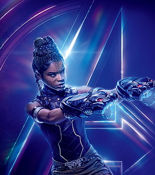 female movie character, Avengers: Infinity War, Letitia Wright, Shuri HD wallpaper