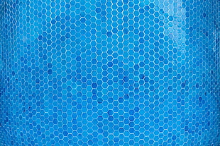 blue and teal honeycomb wallpaper