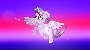 white unicorn illustration, My Little Pony, Twilight Sparkle, crystal , princess HD wallpaper