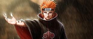 Pain from Naruto illustration, ultra-wide, Naruto Shippuuden HD wallpaper