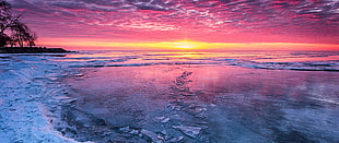 sea, ultra-wide, photography, ice