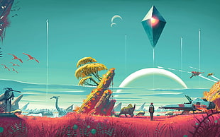 No Man's Sky, video games, fantasy art, concept art