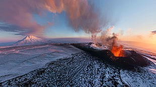 aerial view of mountain