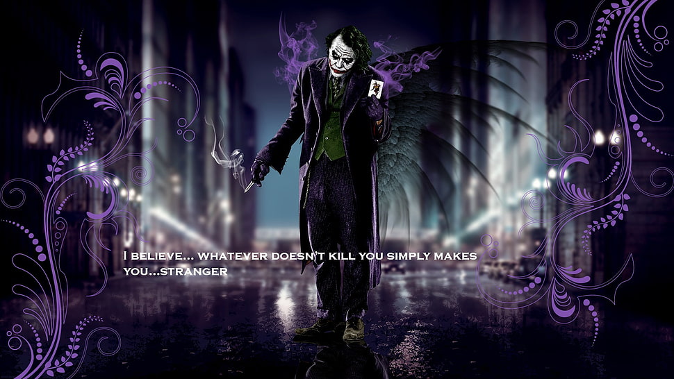 the Joker digital wallpaper HD wallpaper