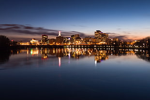 city skyline scenery, hartford