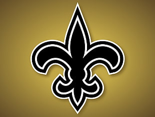 black and white Fleur de lis symbol