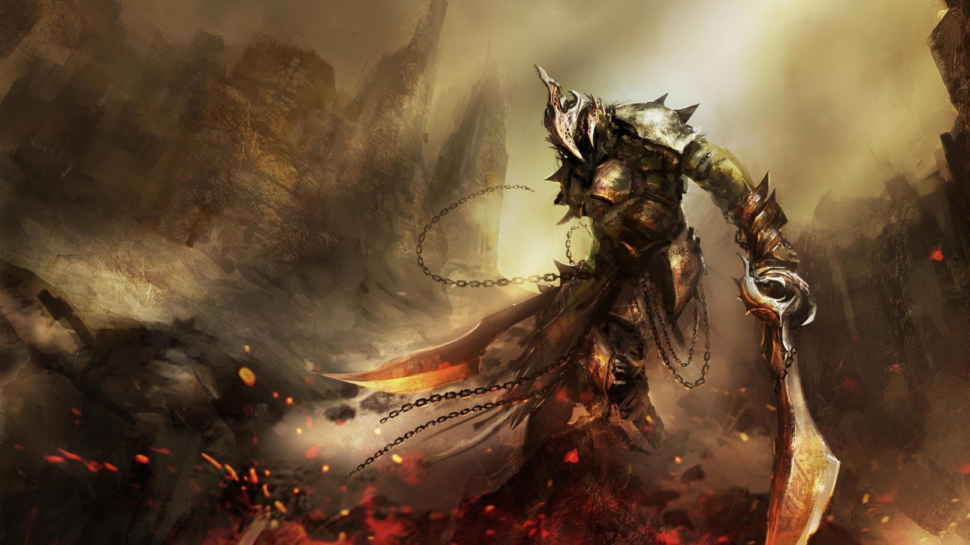 warrior wallpaper, Dark Souls III, video games
