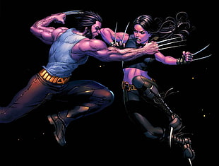 Wolverine illustration, X-Men, X-23, Wolverine, comics HD wallpaper