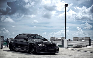 black BMW coupe, BMW