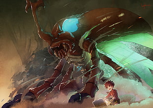 beetle animated wallpaper, anime, Digimon, Digimon Tri HD wallpaper