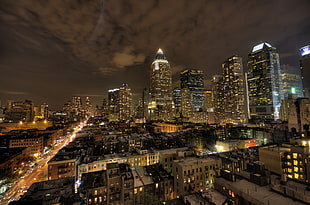 photo of city scape HD wallpaper