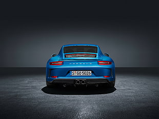 blue Porsche 911 HD wallpaper