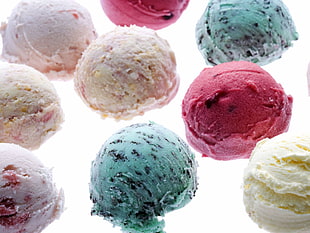 assorted flavor ice creams HD wallpaper