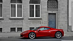 red and black car bed frame, Ferrari 458, Ferrari, red cars