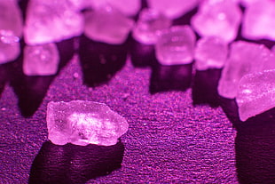 purple crystal fragments HD wallpaper