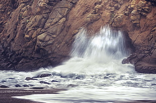 photography of falls during day time