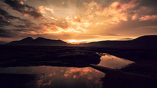 body of water, landscape, sky, nature, river