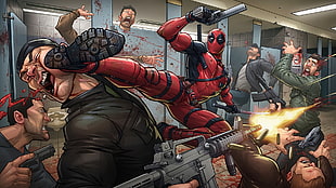 Deadpool painting, Deadpool, Marvel Comics