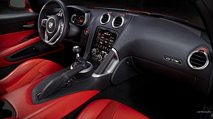 black and red car interior HD wallpaper