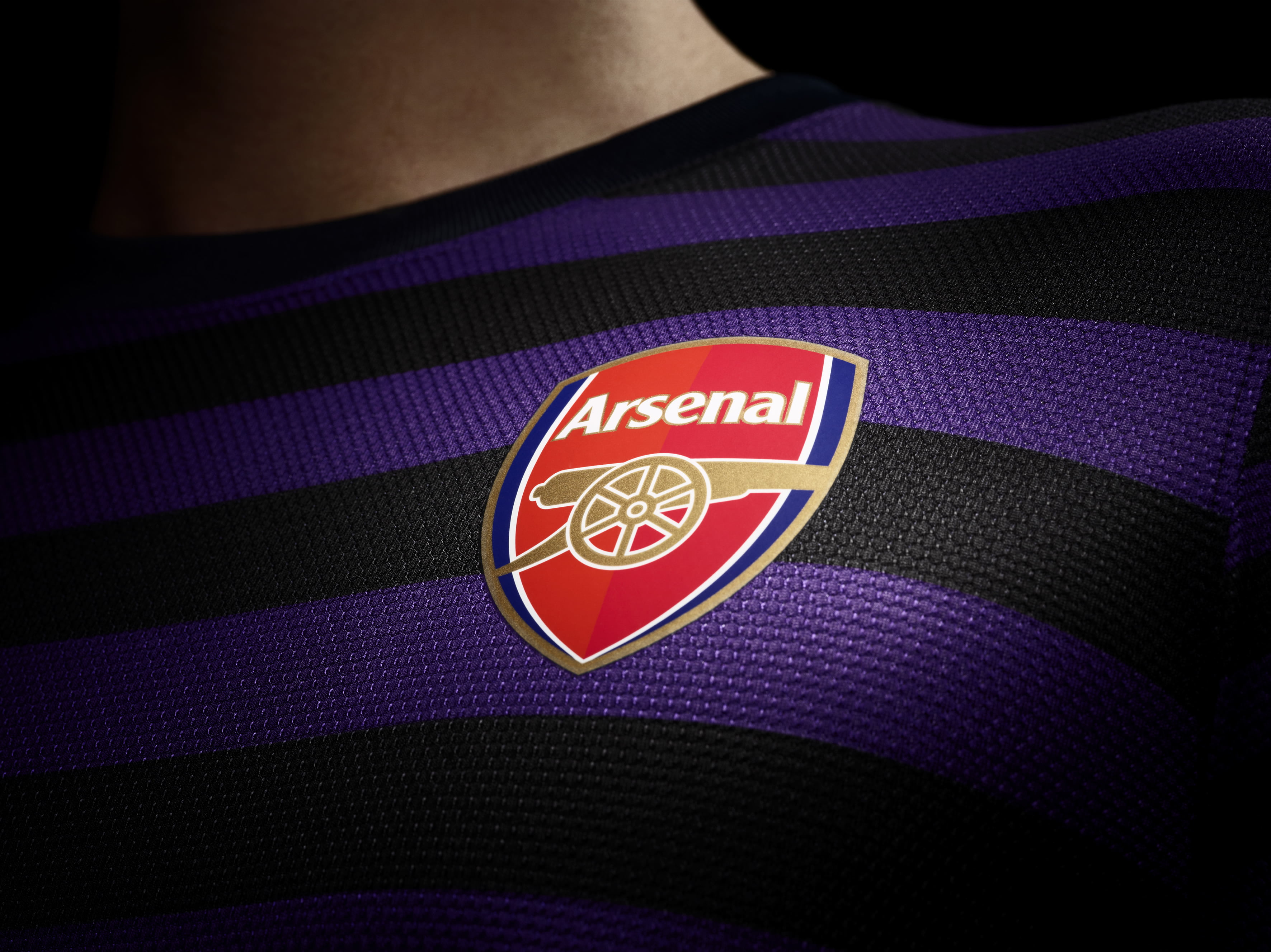 Black and purple striped Arsenal print shirt HD wallpaper | Wallpaper Flare