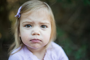 girl wearing pink shirt