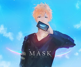 Mask by Adi Ogata wallpaper, digital art, artwork, Kurosaki Ichigo, Aoi Ogata