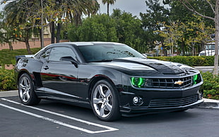 black Chevrolet Camaro