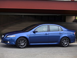 blue Acura TL HD wallpaper