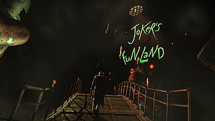 Batman Joker's Fun Land wallpaper, Batman: Arkham Origins, video games HD wallpaper