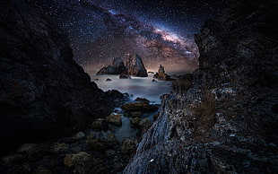 Archway Islands, New Zealand, nature, landscape, coast, tunnel