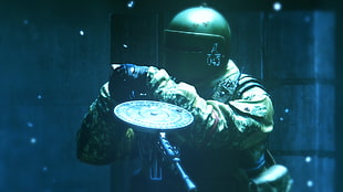 black and white ceramic bowl, Rainbow Six: Siege, SWAT, video games HD wallpaper