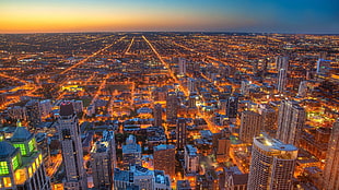 city building, Chicago, city