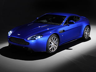 blue sports car