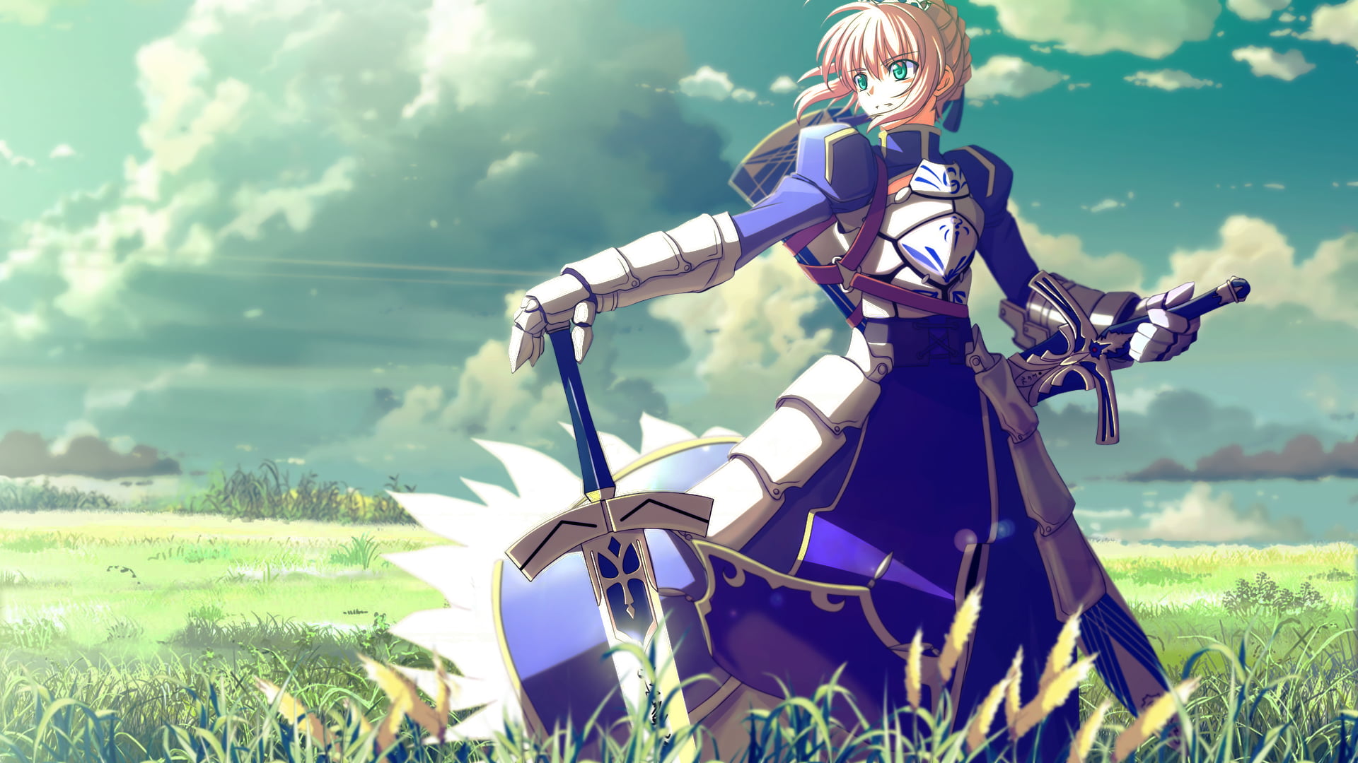fate stay night digital wallpaper, Saber, Fate Series, anime girls, anime