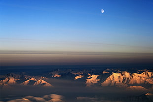 brown mountains over horizon