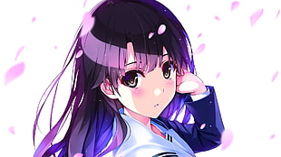 purple-haired female anime character, manga, Saenai Heroine no Sodatekata, Kato Megumi HD wallpaper