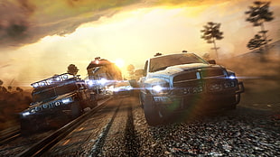 three vehicle digital wallpaper, video games, The Crew