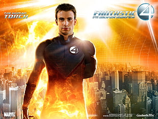 Fantastic Four the Human Torch HD wallpaper