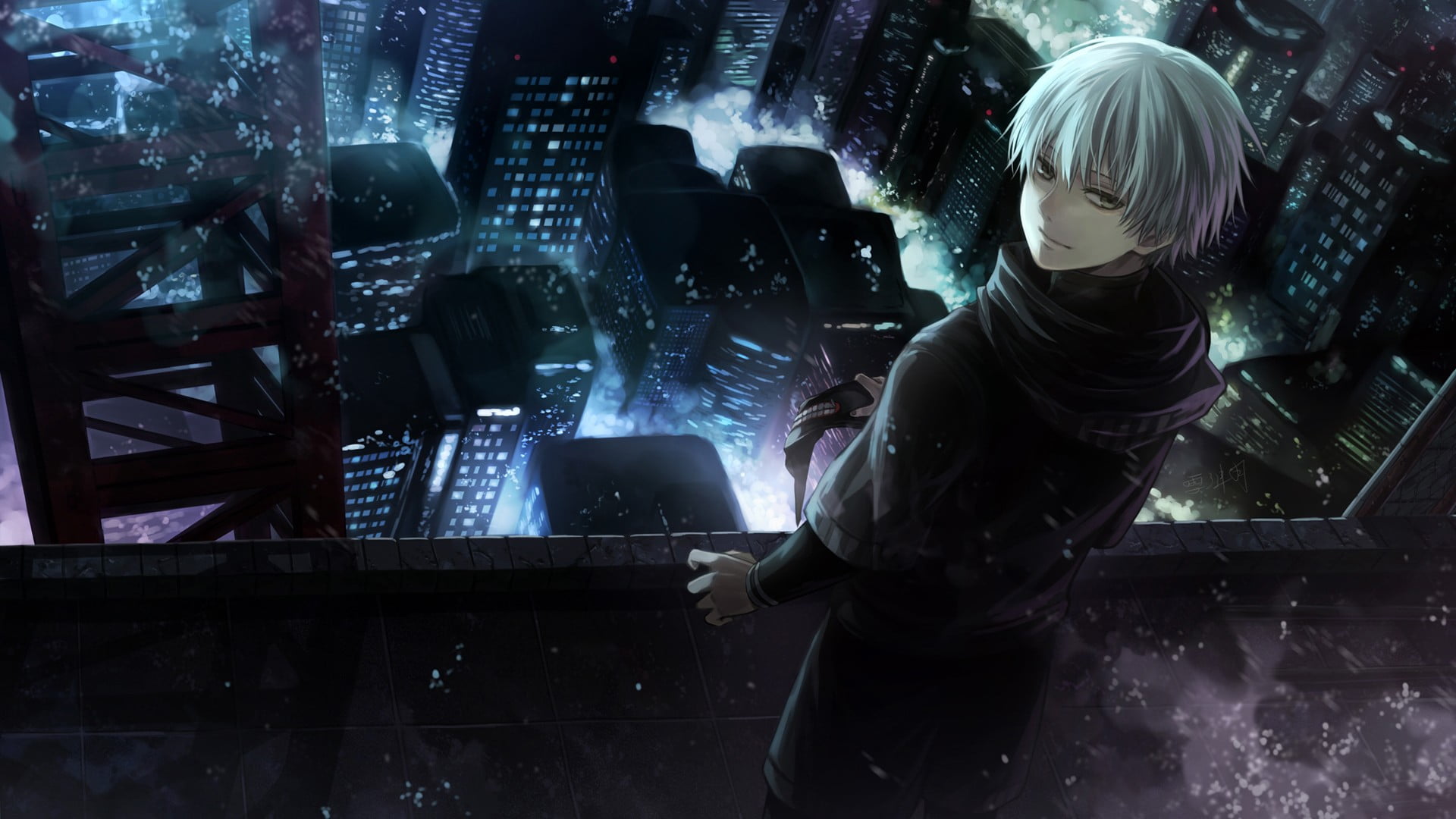 Man In White Hair Anime Character Wallpaper Hd Wallpaper Wallpaper Flare