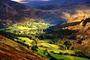 valley and mountains, nature, landscape, mountains, valley