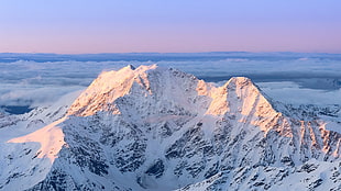 snowy mountain, nature, mountains