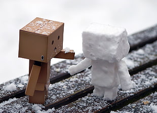 brown box toy, Amazon, Danbo HD wallpaper