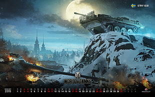 World of Tanks wallpaper, calendar, World of Tanks, Stridsvagn 103B