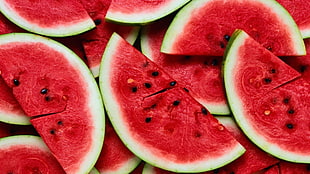 sliced watermelon lot HD wallpaper
