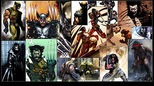 X-Men Wolverine painting, Marvel Comics, Wolverine, Hulk, Deadpool HD wallpaper